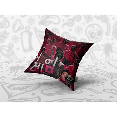 Декоративна възглавница SQUID GAME - RED